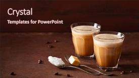  Presentation with coconut oil - Colorful presentation theme enhanced with blends - bulletproof coffee keto paleo drink backdrop and a wine colored foreground