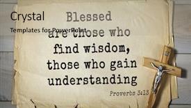  Presentation with top 150 - Presentation having blessed are those who find background and a mint green colored foreground