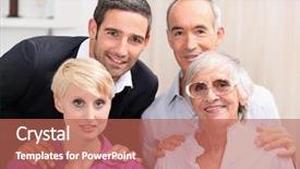  Presentation with together - Colorful slide deck enhanced with blessed birthday - family celebrating together backdrop and a  colored foreground