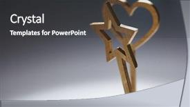  Presentation with magic wand - Audience pleasing slide deck consisting of blessed birthday - magic wand and heart backdrop and a  colored foreground