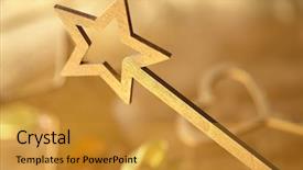  Presentation with magic wand - Colorful slide deck enhanced with blessed birthday - magic wand backdrop and a gold colored foreground