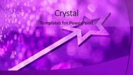  Presentation with magic wand - Amazing slide set having blessed birthday - magic wand backdrop and a lilac colored foreground