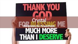  Presentation with blessing - Presentation theme consisting of blessed birthday - thank you god for blessing background and a tawny brown colored foreground