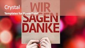  Presentation with blessed - Slides featuring blessed birthday - we say thank you background and a coral colored foreground