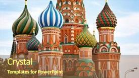  Presentation with blessed - Presentation with blessed on red square moscow background and a tawny brown colored foreground