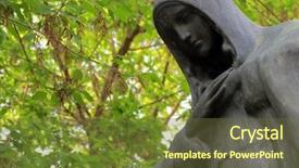  Presentation with mother blessed - Audience pleasing presentation design consisting of blessed virgin mary backdrop and a tawny brown colored foreground