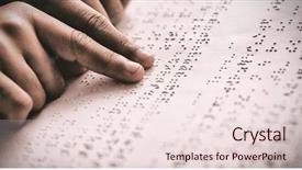  Presentation with blind - Presentation design having blind - cropped image of child using background and a lemonade colored foreground