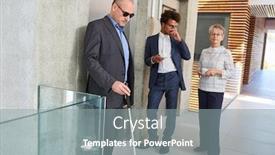  Presentation with cane - Audience pleasing slides consisting of blind-man-with-a-cane backdrop and a gray colored foreground