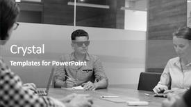  Presentation with start up business - Audience pleasing slide deck consisting of blind people - startup business team brainstorming backdrop and a gray colored foreground