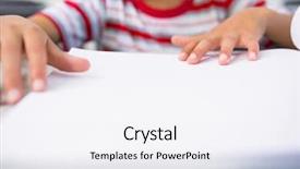  Presentation with classroom - Amazing presentation having blind shot - midsection of child touching braille backdrop and a white colored foreground