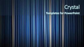  Presentation with blind stick - PPT layouts with blind stick - background of vertical blue stripes background and a  colored foreground