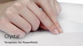  Presentation with blind - Presentation design featuring blind woman read book written background and a light gray colored foreground