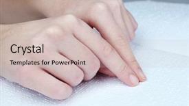  Presentation with blind - Beautiful slide deck featuring blind woman read book written backdrop and a soft green colored foreground