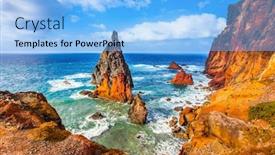  Presentation with magical - Slide set having blinding-midday-sun-illuminates background and a light blue colored foreground