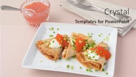  Presentation with red onion - Cool new PPT layouts with blinis-with-red-caviar backdrop and a lemonade colored foreground