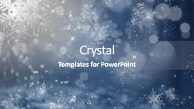  Presentation with christmas magic - Amazing PPT layouts having blinking stars and falling snowflakes backdrop and a seafoam green colored foreground