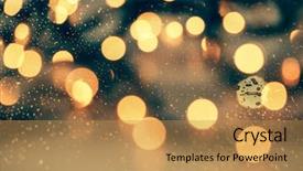  Presentation with falling snow - Beautiful presentation featuring blinking stars and falling backdrop and a gold colored foreground