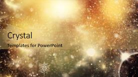  Presentation with blurred bokeh - Cool new slide deck with blinking stars and falling backdrop and a yellow colored foreground