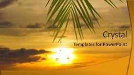  Presentation with bliss - Cool new theme with bliss sea branch backdrop and a gold colored foreground