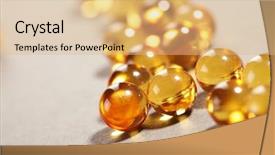  Presentation with packs - Amazing slides having blister packs of pills backdrop and a coral colored foreground