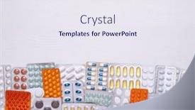 Presentation with packs - Cool new PPT layouts with blister-packs-with-colourful-medicines backdrop and a sky blue colored foreground