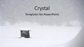  Presentation with blizzard - Colorful slide deck enhanced with blizzard winter landscape backdrop and a light gray colored foreground
