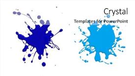  Presentation with paint - Audience pleasing PPT layouts consisting of blobs of brightly colored paint backdrop and a white colored foreground