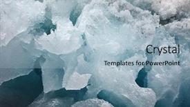  Presentation with ice block - Colorful presentation theme enhanced with block melting off an iceberg backdrop and a light blue colored foreground