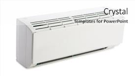  Presentation with conditioner - Audience pleasing presentation theme consisting of block of a new air backdrop and a  colored foreground