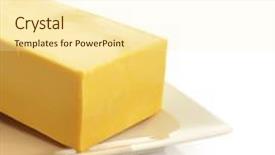  Presentation with cheddar - PPT layouts consisting of block of cheddar cheese background and a  colored foreground