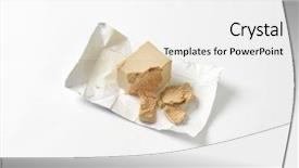  Presentation with yeast - Slide deck featuring block of compressed fresh yeast background and a  colored foreground
