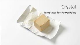  Presentation with bacteria yeast - Amazing slides having block of compressed fresh yeast backdrop and a white colored foreground