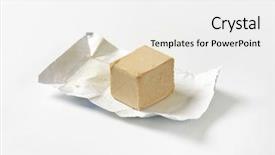  Presentation with yeast - Colorful slide deck enhanced with block of fresh yeast backdrop and a white colored foreground