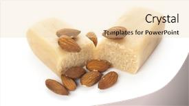  Presentation with almonds - Cool new presentation theme with block of marzipan with almonds backdrop and a lemonade colored foreground