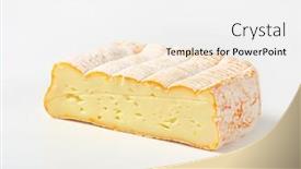  Presentation with mold - PPT theme featuring block-of-smooth-cheese background and a white colored foreground