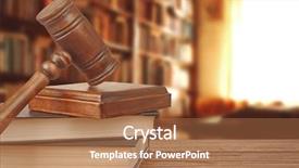  Presentation with books on bookshelf in library - Theme enhanced with block on bookshelf in library background and a  colored foreground