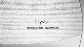  Presentation with brick wall texture - Presentation design with block red black - white brick wall for background background and a white colored foreground