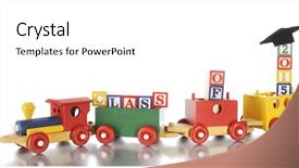  Presentation with graduation white cap - Beautiful presentation design featuring topped with a graduation cap backdrop and a white colored foreground