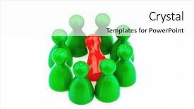  Presentation with bullying - Slide deck consisting of blockade - red and green characters bullying background and a  colored foreground