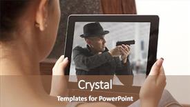  Presentation with action movie - Cool new presentation theme with blockbuster - cropped image of woman looking backdrop and a tawny brown colored foreground