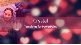  Presentation with valentine - Presentation design with valentine's love transition heart background and a violet colored foreground