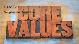  Presentation with blocks - Presentation design with blocks against grunge wooden background background and a coral colored foreground