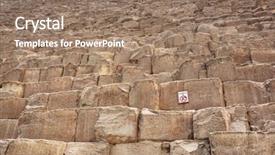  Presentation with cairo - Audience pleasing slides consisting of blocks of the great pyramid backdrop and a coral colored foreground