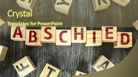  Presentation with farewell - Amazing PPT layouts having blocks with the text farewell backdrop and a violet colored foreground