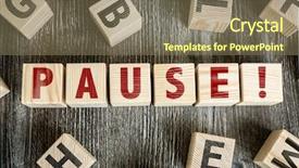  Presentation with pause - Theme enhanced with blocks with the text pause background and a violet colored foreground