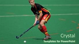  Presentation with field hockey - Presentation theme with bloemfontein-south-africa-march-14 background and a ocean colored foreground