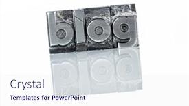  Presentation with blog - Slide deck enhanced with blog in lead letters background and a sky blue colored foreground