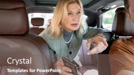  Presentation with elegant - Amazing slides having blond-elegant-mature-businesswoman-showing backdrop and a violet colored foreground