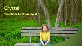  Presentation with lonely - Cool new slide deck with breakfast with biscuits chocolate fruit and coffee with milk top view backdrop and a sky blue colored foreground