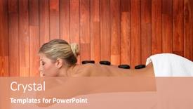  Presentation with bed - Cool new theme with blond-woman-laying-on-massage backdrop and a coral colored foreground